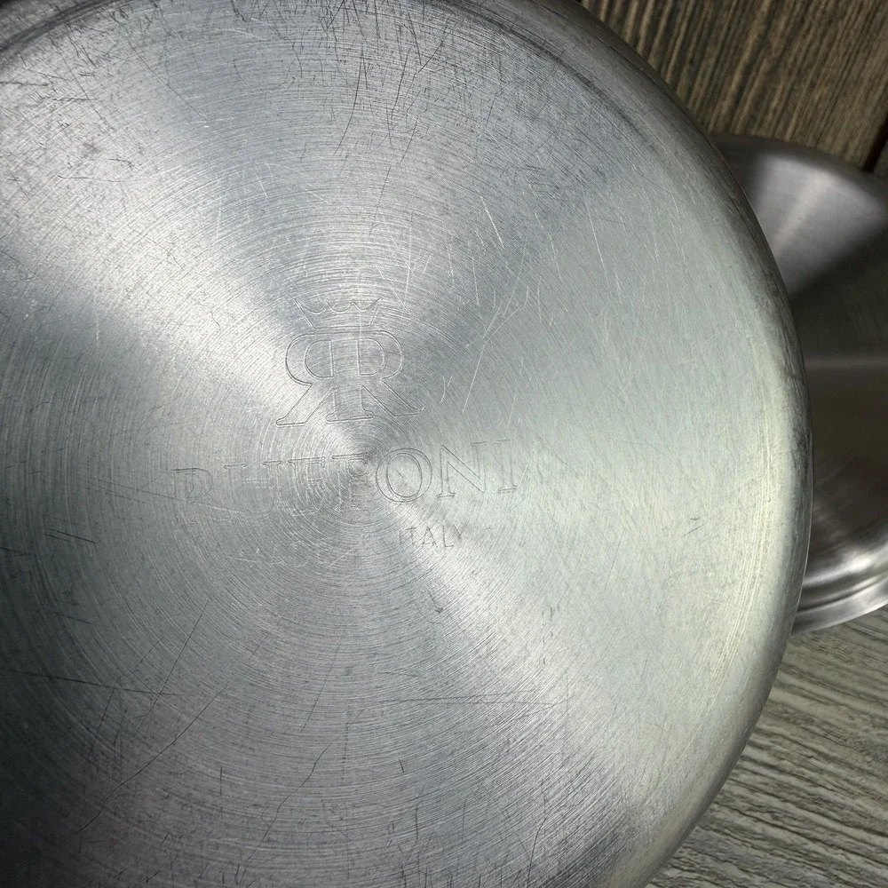 Ruffoni Symphonia Prima 1.5Qt Hammered Stainless Steel Saucepan w/Lid Italy 16cm